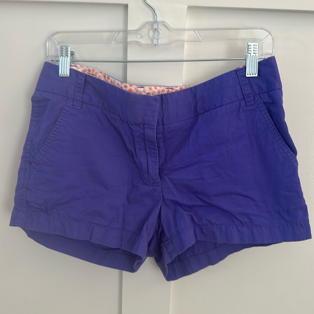 J. Crew Chino Purple Shorts. Size 6.